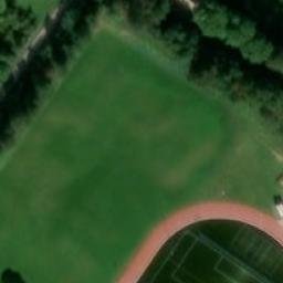 Volleyball Court near Lidéřovice — aerial view