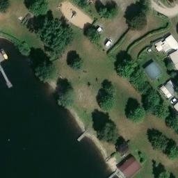 Sand Volleyball Court — aerial view
