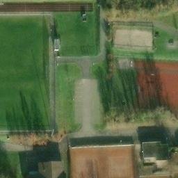 Sand Volleyball Court in Oberriexingen, Baden-Württemberg — aerial view