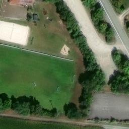 Sand Volleyball Court — aerial view