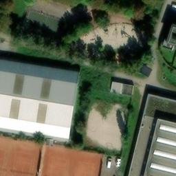 Sand Volleyball Court, Tamm — aerial view