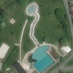 Sand Volleyball Court — aerial view