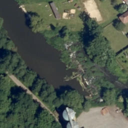 Sand Volleyball Court — aerial view