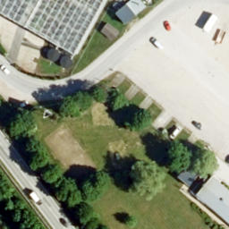 Sand Volleyball Court — aerial view