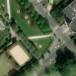 Sand Volleyball Court — aerial view