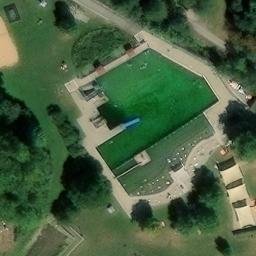 Sand Volleyball Court — aerial view