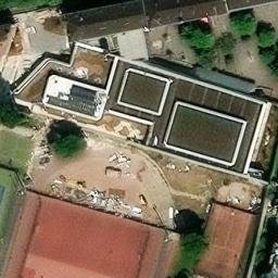 Volleyball Court near Paris — aerial view