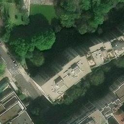 Sand Volleyball Court — aerial view