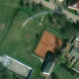 Volleyball Court near Těšetice — aerial view