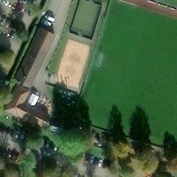 Sand Volleyball Court — aerial view