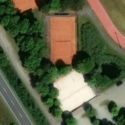 Volleyballfeld — aerial view