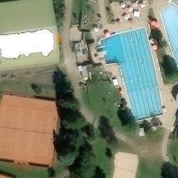 Sand Volleyball Court — aerial view