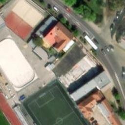 Sand Volleyball Court — aerial view