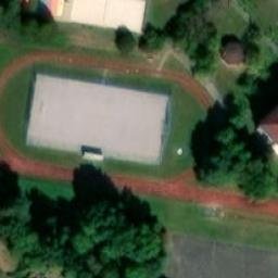 Sand Volleyball Court — aerial view