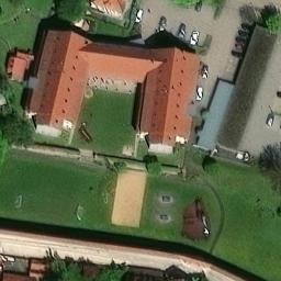 Sand Volleyball Court — aerial view
