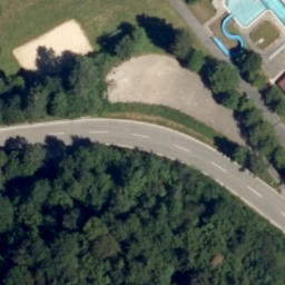 Sand Volleyball Court — aerial view