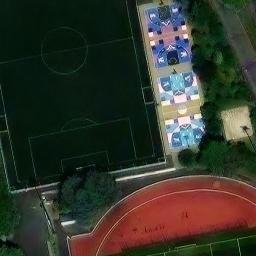 Volleyball Court near Paris — aerial view