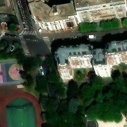 Volleyball Court near Paris — aerial view