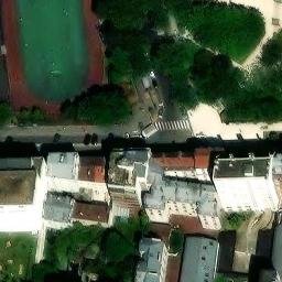 Volleyball Court near Paris — aerial view