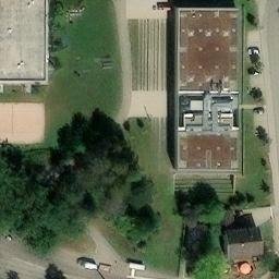 Sand Volleyball Court — aerial view