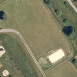 Sand Volleyball Court — aerial view