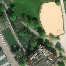 Sand Volleyball Court — aerial view