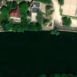 Sand Volleyball Court — aerial view
