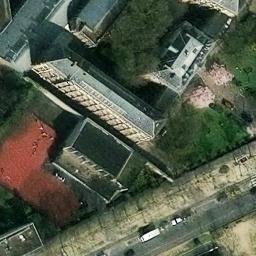 Volleyball Court near Paris — aerial view