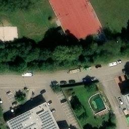 Sand Volleyball Court — aerial view