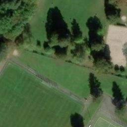 Sand Volleyball Court, Stuttgart — aerial view