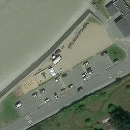 Sand Volleyball Court — aerial view