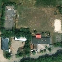 Sand Volleyball Court — aerial view