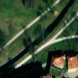 Grass Volleyball Court — aerial view