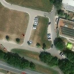 Sand Volleyball Court — aerial view