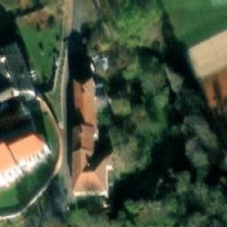 Sand Volleyball Court — aerial view