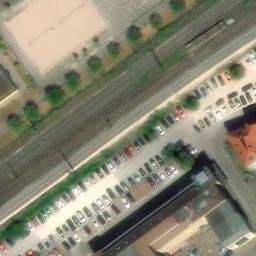 Sand Volleyball Court — aerial view