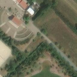 Sand Volleyball Court — aerial view