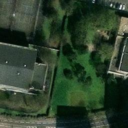 Sand Volleyball Court — aerial view