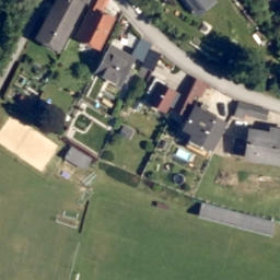 Beachvolleyballplatz — aerial view