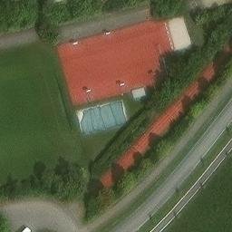 Sand Volleyball Court — aerial view