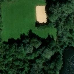 Sand Volleyball Court — aerial view