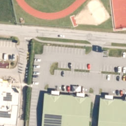 Sand Volleyball Court — aerial view
