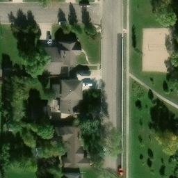 Langdon Beach Volleyball Court — aerial view