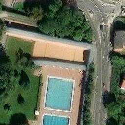 Sand Volleyball Court — aerial view