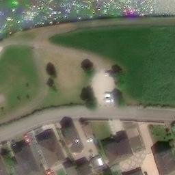 Steinbourg Beach Volleyball Court — aerial view