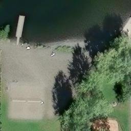 Sand Volleyball Court in Bellingham, WA — aerial view