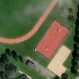 Sand Volleyball Court — aerial view