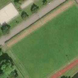 Sand Volleyball Court, Rheinmünster — aerial view