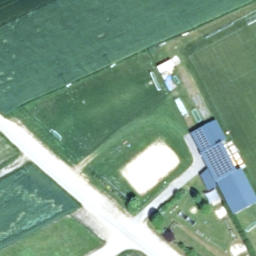 Sand Volleyball Court — aerial view