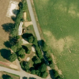 Sand Volleyball Court — aerial view